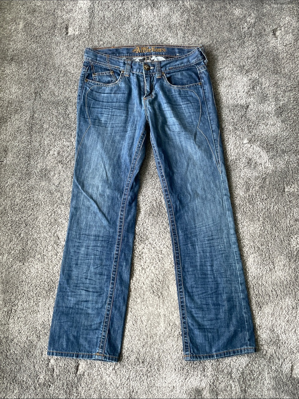 VGC Y2K Affliction Jeans - Medium Wash - Size 32